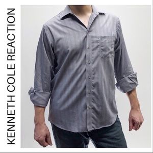 Kenneth Cole Reaction Striped Long Sleeve Shirt